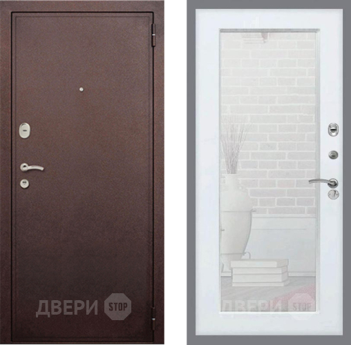 Дверь Рекс (REX) 2 Медный Антик Зеркало Пастораль Силк Сноу в Жуковский