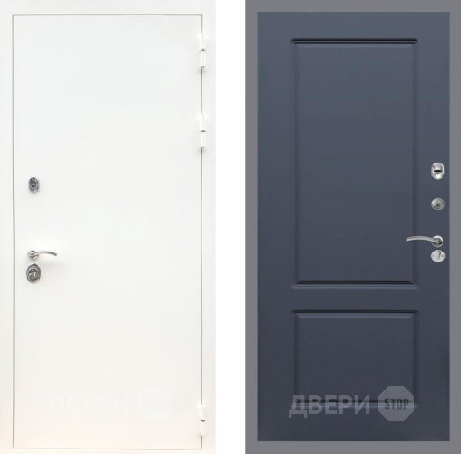 Входная металлическая Дверь Рекс (REX) 5 Белая Шагрень FL-117 Силк титан в Жуковский
