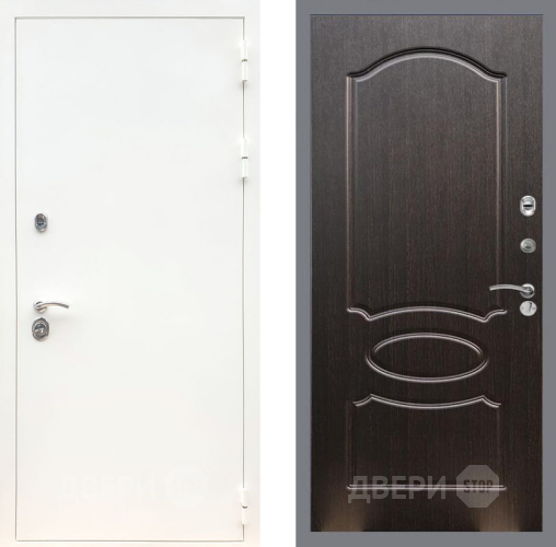 Входная металлическая Дверь Рекс (REX) 5 Белая Шагрень FL-128 Венге светлый в Жуковский