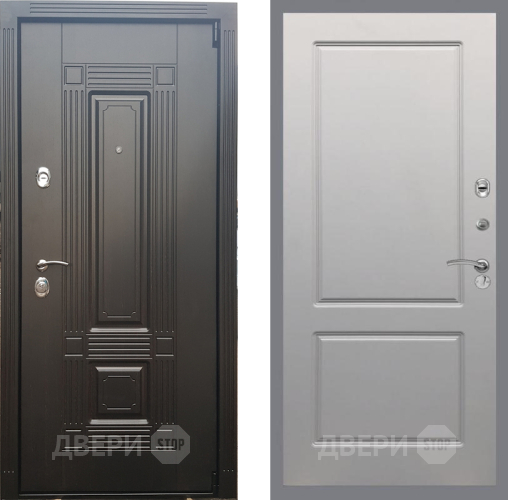 Входная металлическая Дверь Рекс (REX) 9 FL-117 Грей софт в Жуковский
