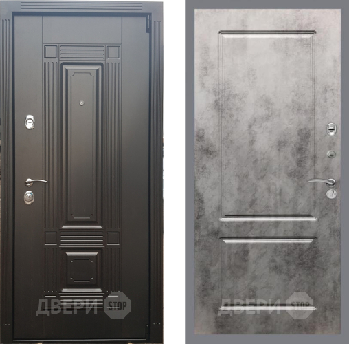 Входная металлическая Дверь Рекс (REX) 9 FL-117 Бетон темный в Жуковский