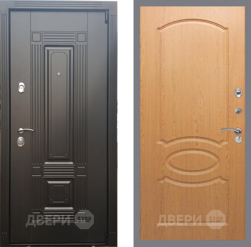 Входная металлическая Дверь Рекс (REX) 9 FL-128 Дуб в Жуковский