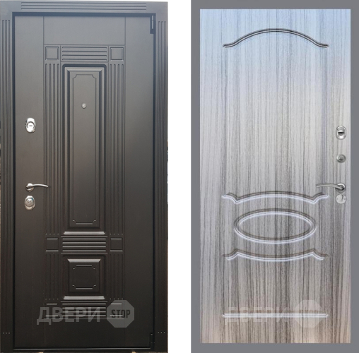 Входная металлическая Дверь Рекс (REX) 9 FL-128 Сандал грей в Жуковский