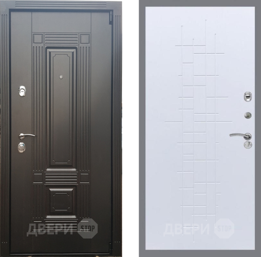 Входная металлическая Дверь Рекс (REX) 9 FL-289 Белый ясень в Жуковский
