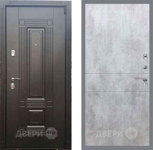 Входная металлическая Дверь Рекс (REX) 9 FL-290 Бетон светлый в Жуковский
