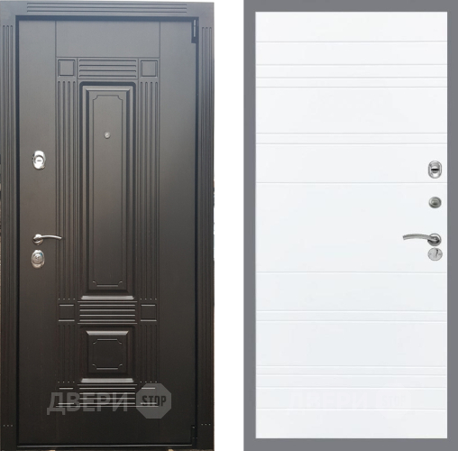 Входная металлическая Дверь Рекс (REX) 9 Line Силк Сноу в Жуковский