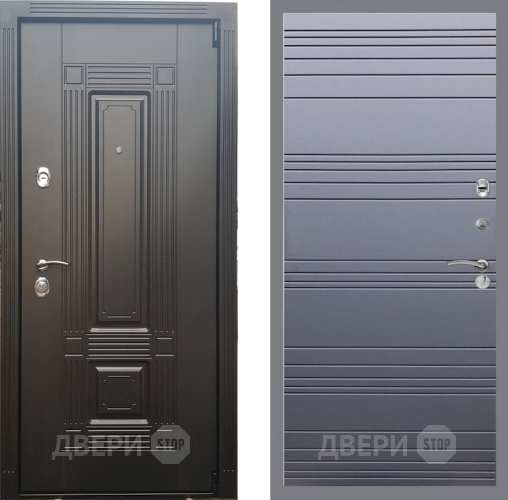 Входная металлическая Дверь Рекс (REX) 9 Line Силк титан в Жуковский