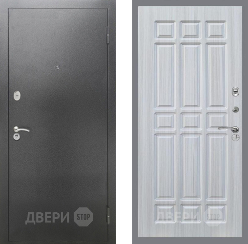 Входная металлическая Дверь Рекс (REX) 2А Серебро Антик FL-33 Сандал белый в Жуковский