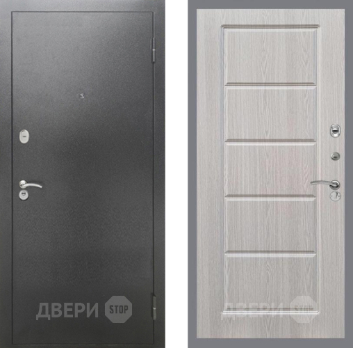 Входная металлическая Дверь Рекс (REX) 2А Серебро Антик FL-39 Беленый дуб в Жуковский