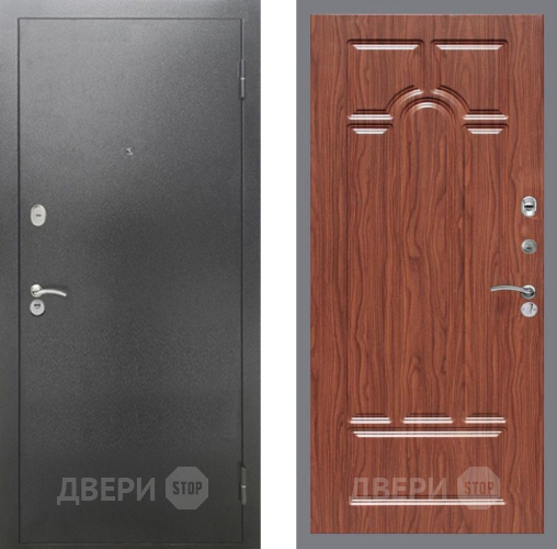 Входная металлическая Дверь Рекс (REX) 2А Серебро Антик FL-58 орех тисненый в Жуковский