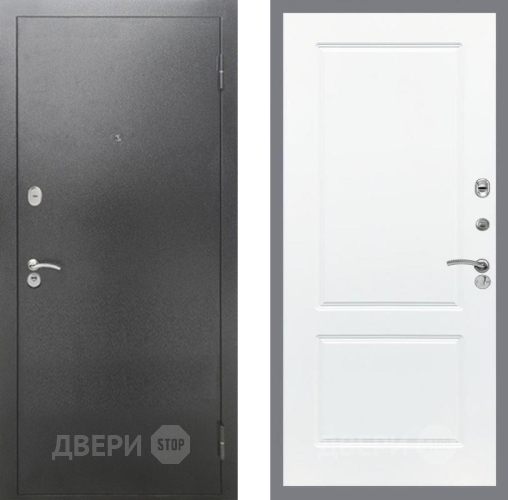 Входная металлическая Дверь Рекс (REX) 2А Серебро Антик FL-117 Силк Сноу в Жуковский