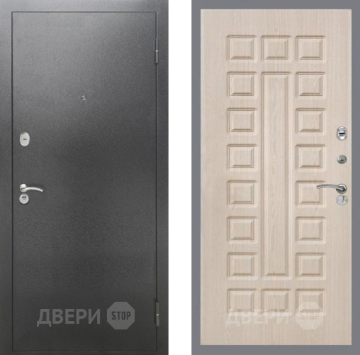 Дверь Рекс (REX) 2А Серебро Антик FL-183 Беленый дуб в Жуковский