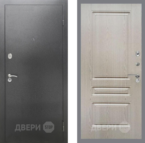 Дверь Рекс (REX) 2А Серебро Антик FL-243 Беленый дуб в Жуковский