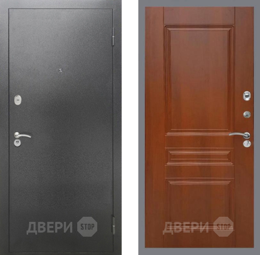 Входная металлическая Дверь Рекс (REX) 2А Серебро Антик FL-243 Итальянский орех в Жуковский