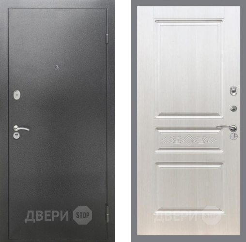 Входная металлическая Дверь Рекс (REX) 2А Серебро Антик FL-243 Лиственница беж в Жуковский
