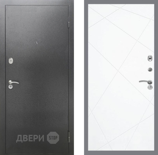 Дверь Рекс (REX) 2А Серебро Антик FL-291 Силк Сноу в Жуковский