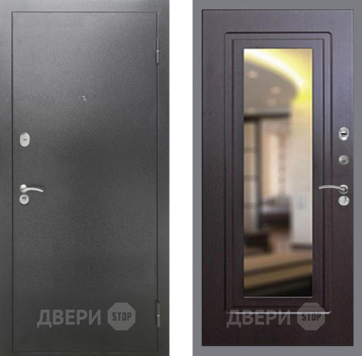 Входная металлическая Дверь Рекс (REX) 2А Серебро Антик FLZ-120 Венге в Жуковский