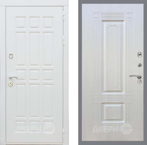 Входная металлическая Дверь Рекс (REX) 8 Силк Сноу FL-2 Лиственница беж в Жуковский