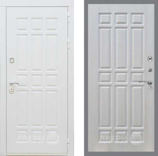 Входная металлическая Дверь Рекс (REX) 8 Силк Сноу FL-33 Лиственница беж в Жуковский