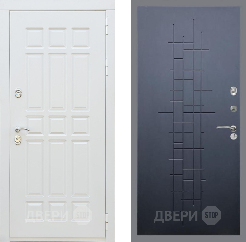 Входная металлическая Дверь Рекс (REX) 8 Силк Сноу FL-289 Ясень черный в Жуковский