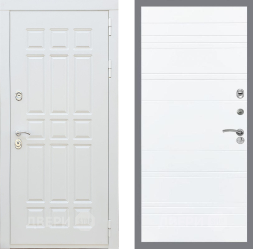 Входная металлическая Дверь Рекс (REX) 8 Силк Сноу Line Силк Сноу в Жуковский