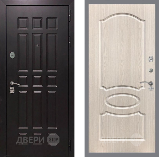 Входная металлическая Дверь Рекс (REX) 8 FL-128 Беленый дуб в Жуковский