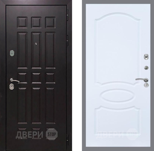 Входная металлическая Дверь Рекс (REX) 8 FL-128 Силк Сноу в Жуковский