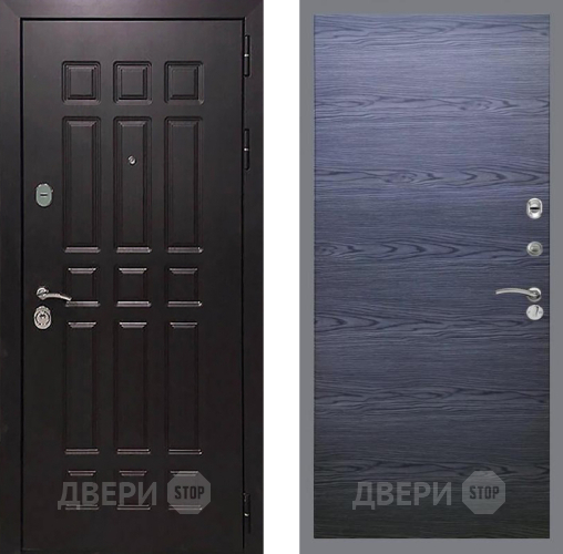 Входная металлическая Дверь Рекс (REX) 8 GL Дуб тангенальный черный в Жуковский