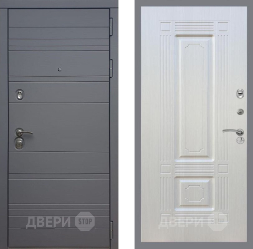 Входная металлическая Дверь Рекс (REX) 14 силк титан FL-2 Лиственница беж в Жуковский