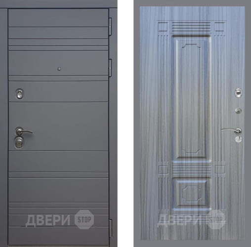 Входная металлическая Дверь Рекс (REX) 14 силк титан FL-2 Сандал грей в Жуковский