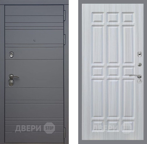 Входная металлическая Дверь Рекс (REX) 14 силк титан FL-33 Сандал белый в Жуковский