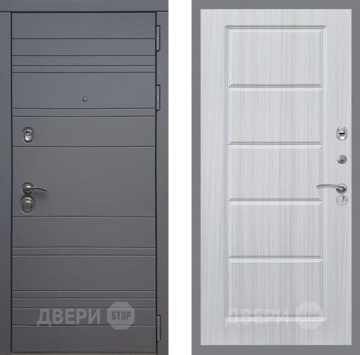 Входная металлическая Дверь Рекс (REX) 14 силк титан FL-39 Сандал белый в Жуковский