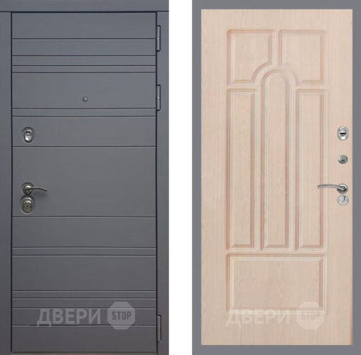 Входная металлическая Дверь Рекс (REX) 14 силк титан FL-58 Беленый дуб в Жуковский