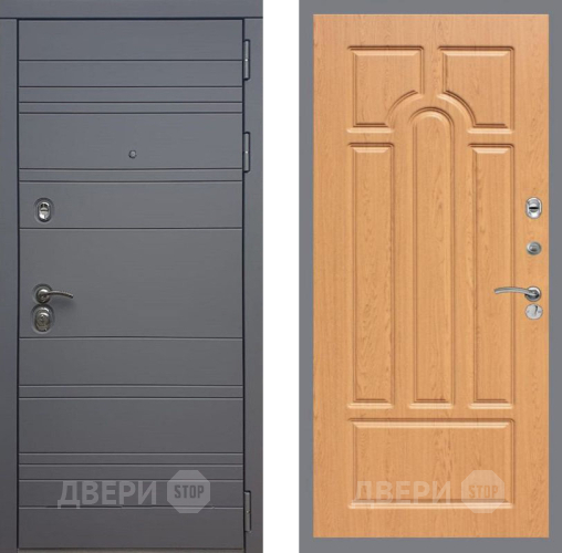 Входная металлическая Дверь Рекс (REX) 14 силк титан FL-58 Дуб в Жуковский