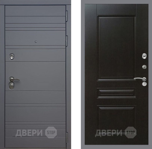 Входная металлическая Дверь Рекс (REX) 14 силк титан FL-243 Венге в Жуковский