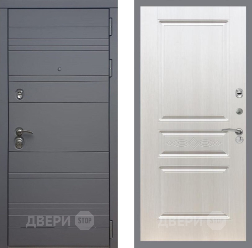 Входная металлическая Дверь Рекс (REX) 14 силк титан FL-243 Лиственница беж в Жуковский