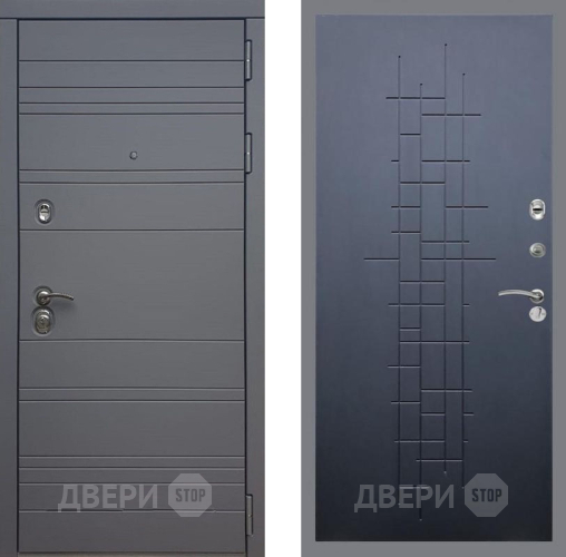 Входная металлическая Дверь Рекс (REX) 14 силк титан FL-289 Ясень черный в Жуковский