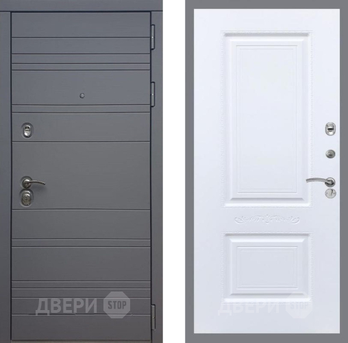 Входная металлическая Дверь Рекс (REX) 14 силк титан Смальта Силк Сноу в Жуковский