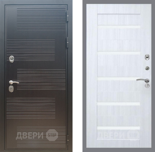 Дверь Рекс (REX) премиум 185 СБ-14 стекло белое Сандал белый в Жуковский