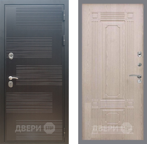 Входная металлическая Дверь Рекс (REX) премиум 185 FL-2 Беленый дуб в Жуковский