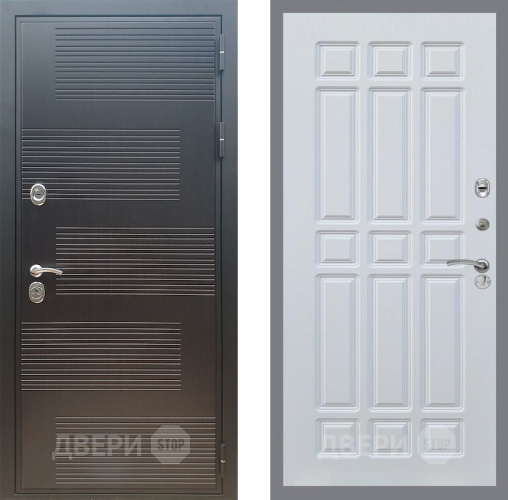 Входная металлическая Дверь Рекс (REX) премиум 185 FL-33 Белый ясень в Жуковский