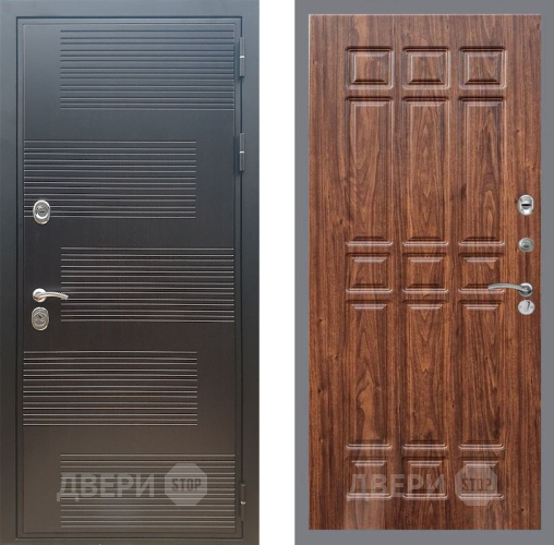Входная металлическая Дверь Рекс (REX) премиум 185 FL-33 орех тисненый в Жуковский