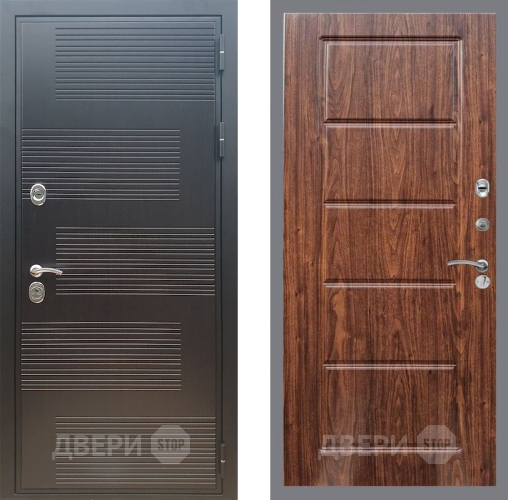 Входная металлическая Дверь Рекс (REX) премиум 185 FL-39 орех тисненый в Жуковский