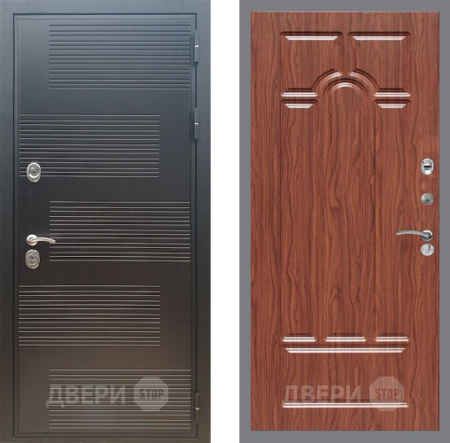 Входная металлическая Дверь Рекс (REX) премиум 185 FL-58 орех тисненый в Жуковский