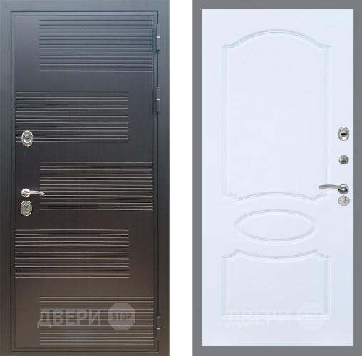 Входная металлическая Дверь Рекс (REX) премиум 185 FL-128 Силк Сноу в Жуковский