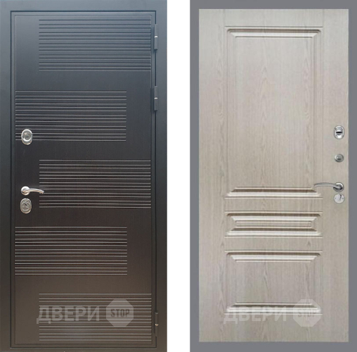 Входная металлическая Дверь Рекс (REX) премиум 185 FL-243 Беленый дуб в Жуковский