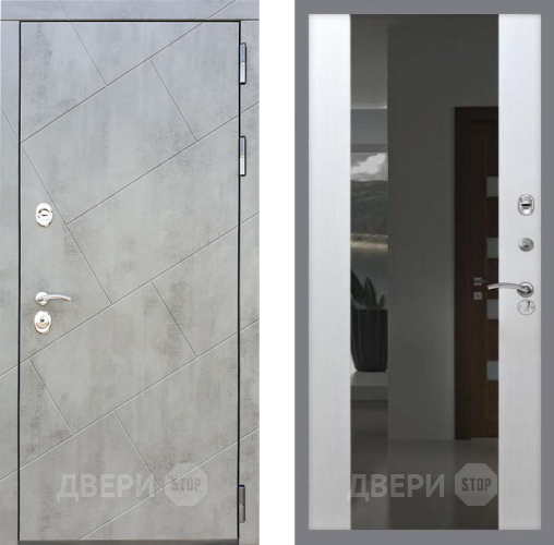 Входная металлическая Дверь Рекс (REX) 22 СБ-16 с Зеркалом Лиственница беж в Жуковский