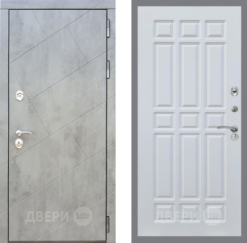 Входная металлическая Дверь Рекс (REX) 22 FL-33 Белый ясень в Жуковский