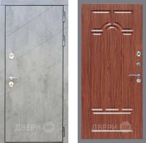 Входная металлическая Дверь Рекс (REX) 22 FL-58 орех тисненый в Жуковский