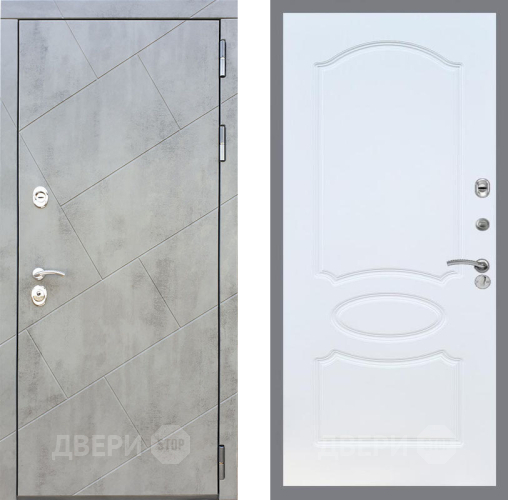 Входная металлическая Дверь Рекс (REX) 22 FL-128 Белый ясень в Жуковский